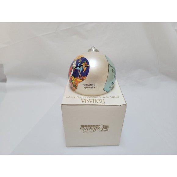 1990 Disney Fantasia 50th Anniversary Christmas Collectable Ball Ornament - Picture 2 of 12
